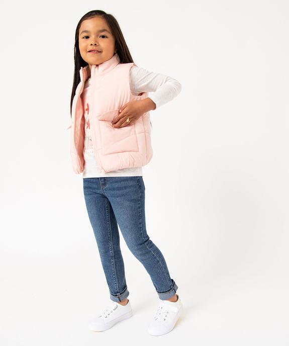 Blouson fille sans manches en matière matelassée déperlante vue5 - GEMO 4G FILLE - GEMO