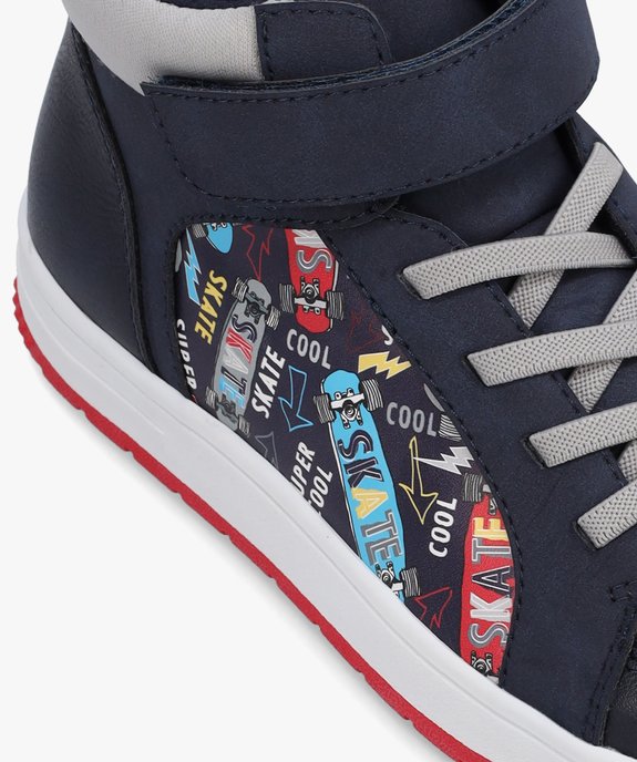 Baskets garçon mid-cut décor skate vue6 - GEMO (ENFANT) - GEMO
