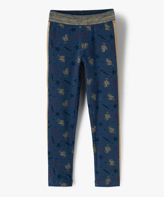 Leggings fille imprimé avec bandes pailletées sur les côtés – Harry Potter vue1 - HARRY POTTER - GEMO