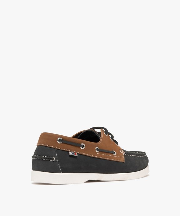 Chaussures bateau bicolore - Tanéo vue5 - TANEO - GEMO