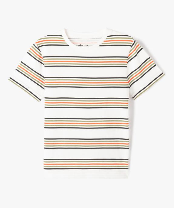 Tee-shirt garçon à manches courtes à motifs vue1 - GEMO 4G GARCON - GEMO
