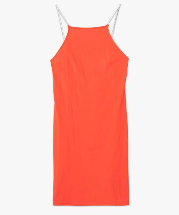 Robe femme avec fines bretelles en strass vue4 - GEMO(FEMME PAP) - GEMO