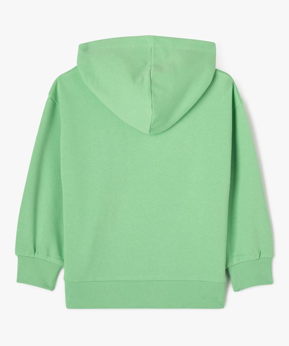 Sweat à capuche en molleton doux et imprimé garçon vue3 - GEMO (ENFANT) - GEMO