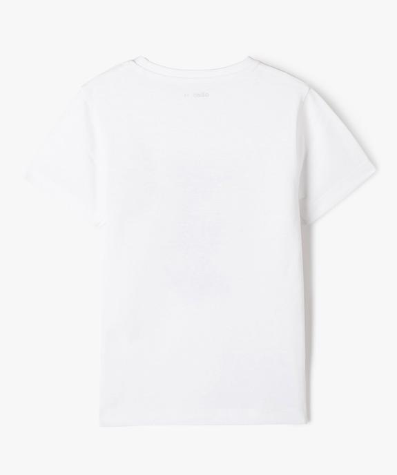 Tee-shirt à manches courtes avec motif crocodile garçon vue4 - GEMO 4G GARCON - GEMO