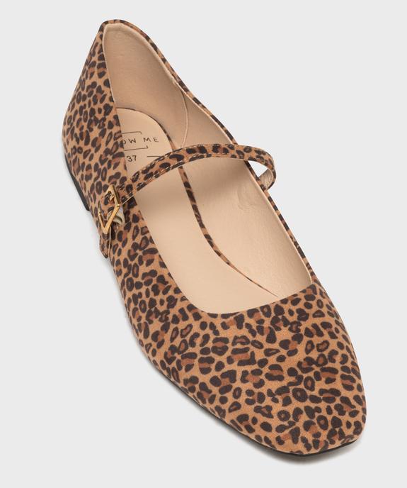 Ballerines en suédine à bout carré et bride femme - Follow Me vue5 - FOLLOW ME - GEMO