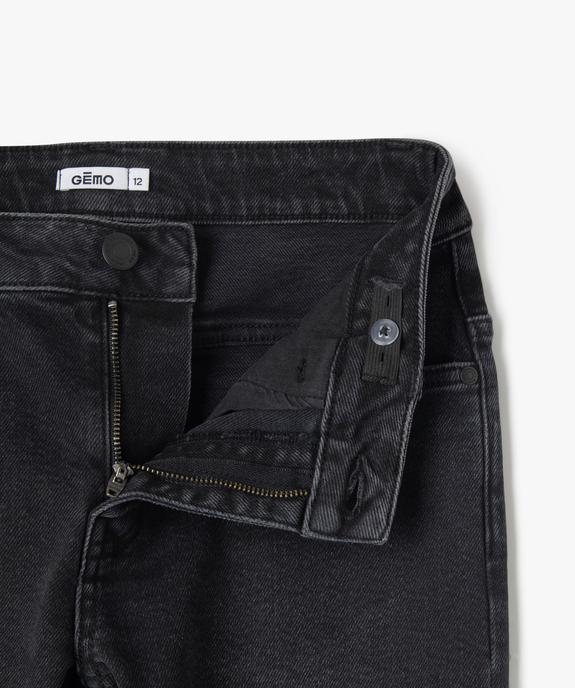 Jean regular en coton stretch à taille ajustable garçon vue3 - GEMO (JUNIOR) - GEMO