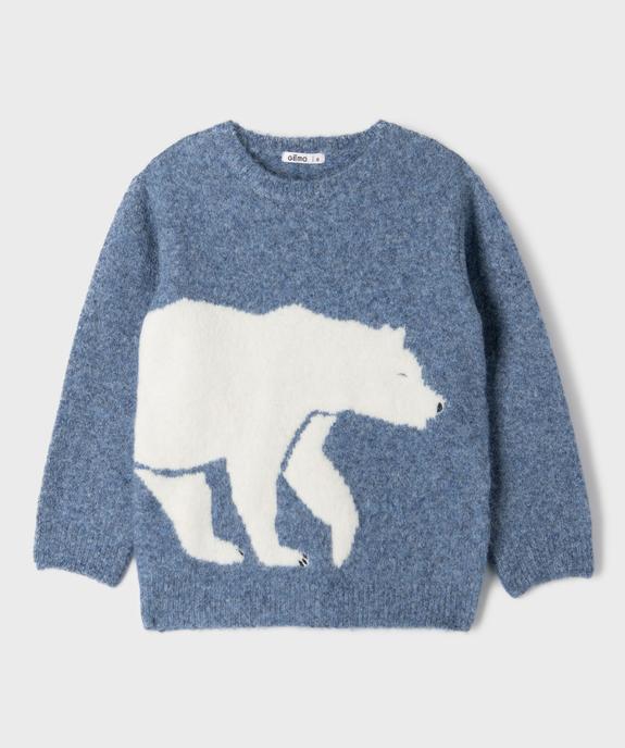 Pull avec motif ours polaire garçon vue1 - GEMO (ENFANT) - GEMO