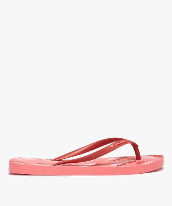 Tongs femme à semelle imprimée feuilles - Copacabana vue2 - COPACABANA - GEMO
