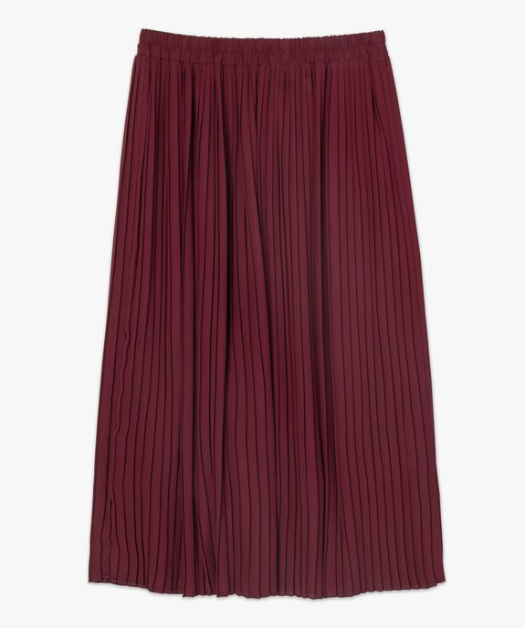 Jupe plissée femme avec taille élastiquée vue4 - GEMO(FEMME PAP) - GEMO