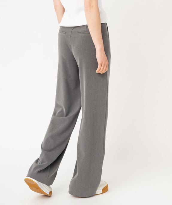 Pantalon fluide coupe large avec pinces femme vue4 - GEMO(FEMME PAP) - GEMO