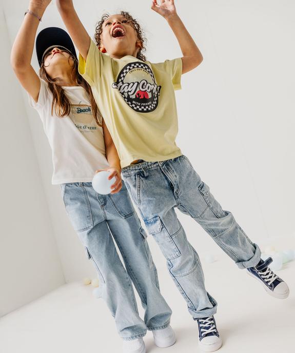 Jean loose à poches cargo garçon vue4 - GEMO (ENFANT) - GEMO