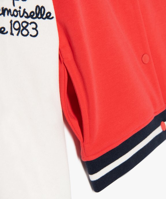 Veste sportswear à boutons-pression fille - Camps United vue4 - CAMPS UNITED - GEMO