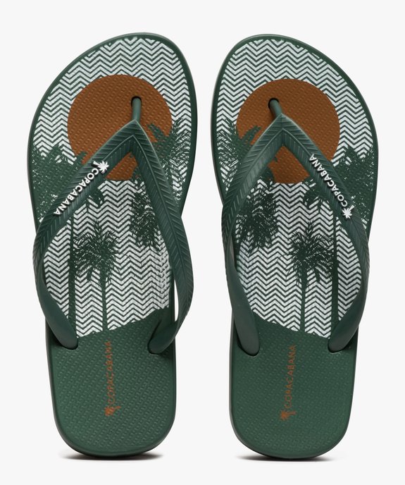 Tongs homme à semelle imprimée - Copacabana vue3 - COPACABANA - GEMO