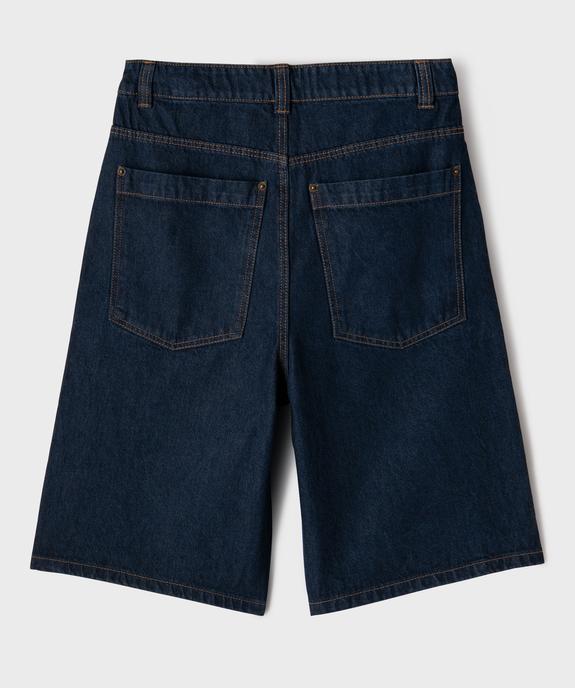 Bermuda en jean coupe skater garçon vue3 - GEMO 4G GARCON - GEMO