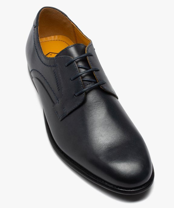 Derby homme en cuir avec surpiqûres fantaisie - Tanéo vue5 - TANEO - GEMO