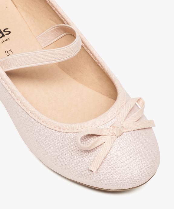 Ballerines fille pailletées avec bride élastique sur le dessus vue6 - LOVELY WINGS - GEMO