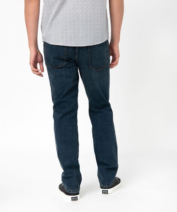 Jean coupe Regular coloris délavé homme vue4 - GEMO 4G HOMME - GEMO