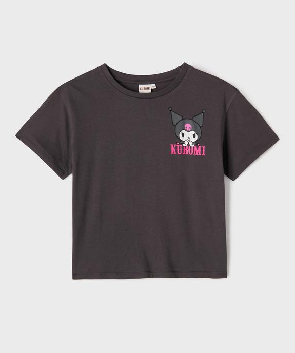 Tee-shirt manches courtes à motif diablotin fille - Kuromi vue1 - KUROMI - GEMO