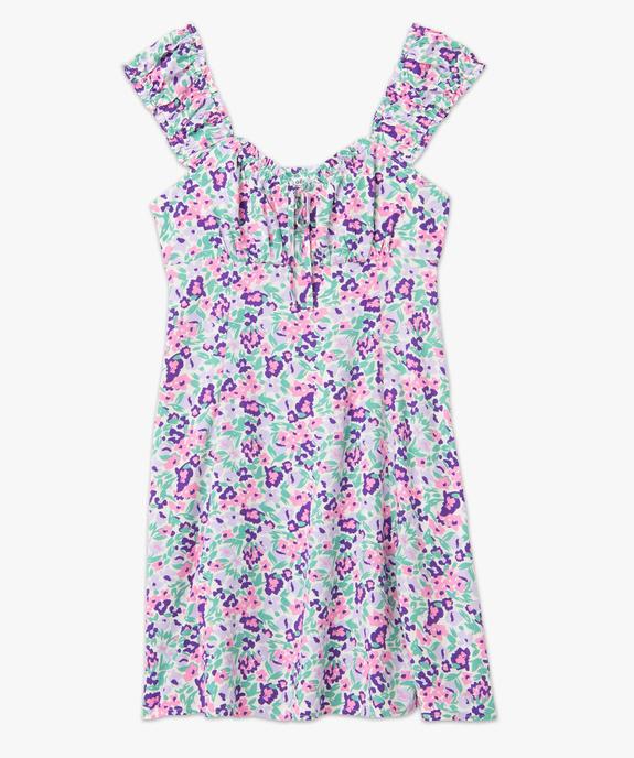 Robe femme à larges bretelles smockées vue4 - GEMO(FEMME PAP) - GEMO