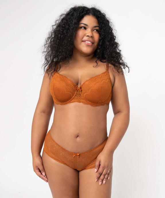 Soutien-gorge grande taille à armatures et coques fines  vue3 - GEMO(HOMWR FEM) - GEMO