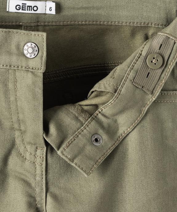 Pantalon stretch coupe Slim fille vue2 - GEMO 4G FILLE - GEMO