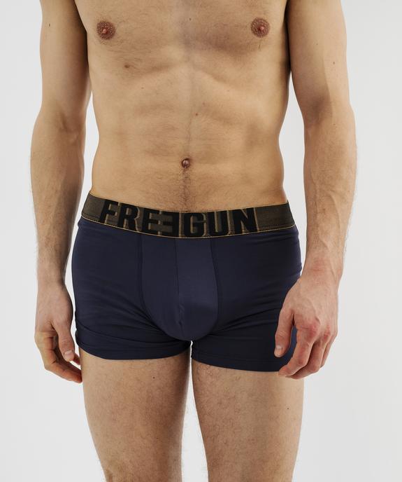 Boxer uni en microfibre extra douce homme - Freegun vue4 - FREEGUN - GEMO