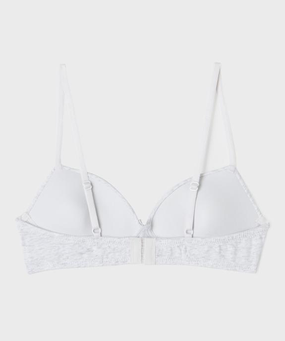 Soutien-gorge avec bonnets paddés fille vue4 - GEMO 4G FILLE - GEMO
