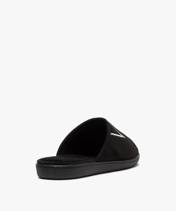 Chaussons homme mules à surpiqûres contrastantes vue4 - GEMO(HOMWR HOM) - GEMO