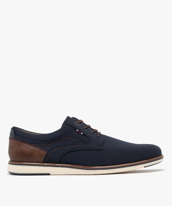 Derbies en toile texturée homme vue1 - MARIO BALDANO - GEMO