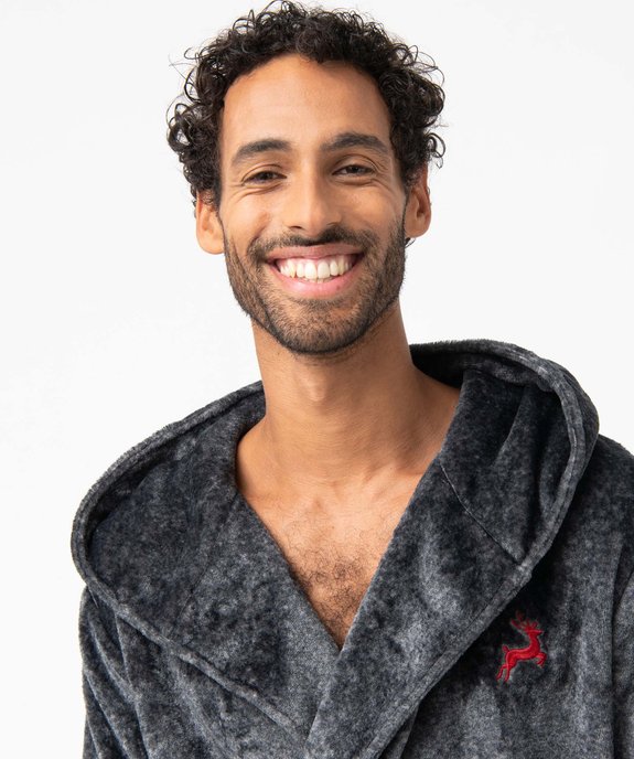 Robe de chambre homme avec capuche vue2 - GEMO(HOMWR HOM) - GEMO