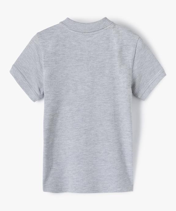 Polo classique manches courtes garçon vue3 - GEMO (ENFANT) - GEMO