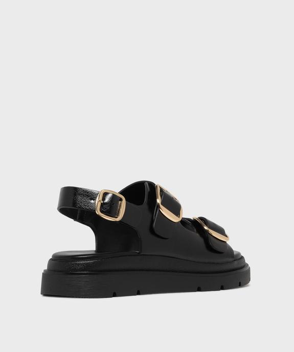 Sandales plateformes à 3 boucles femme - 5 Miles vue4 - 5 MILES - GEMO