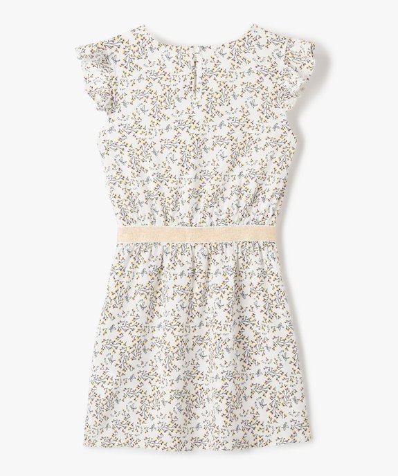 Robe fille imprimée avec ceinture pailletée vue3 - GEMO (ENFANT) - GEMO