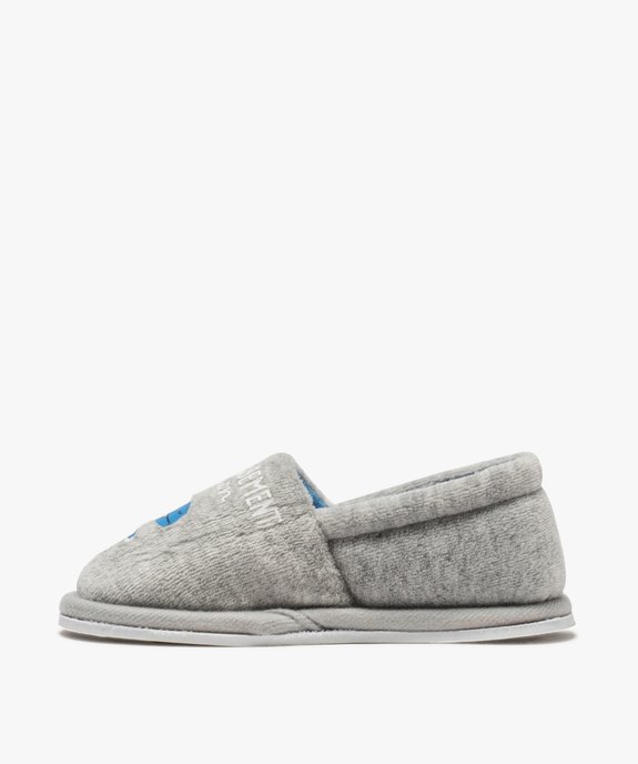Chaussons garçon en velours ras imprimés dinosaure vue3 - GEMO 4G GARCON - GEMO