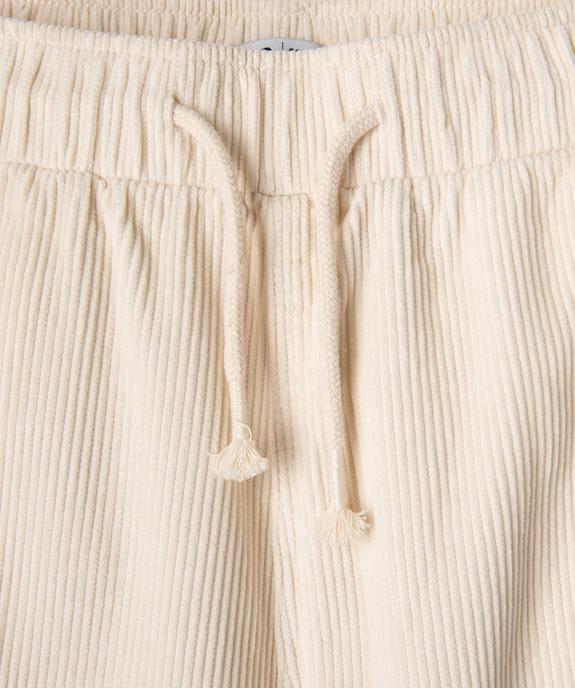 Bermuda en velours côtelé coupe regular garçon vue2 - GEMO (JUNIOR) - GEMO