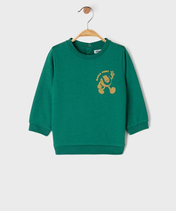 Sweat léger avec motif poitrine bébé garçon vue1 - GEMO(BEBE DEBT) - GEMO