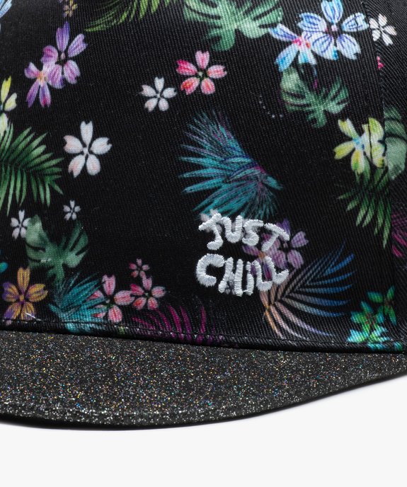 Casquette fille à fleurs et paillettes vue3 - GEMO (JUNIOR) - GEMO