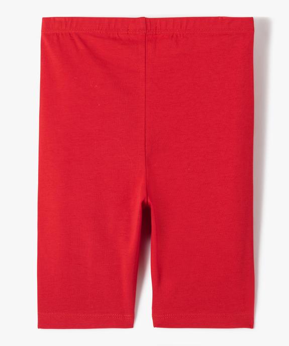 Legging court cycliste uni fille vue6 - GEMO 4G FILLE - GEMO