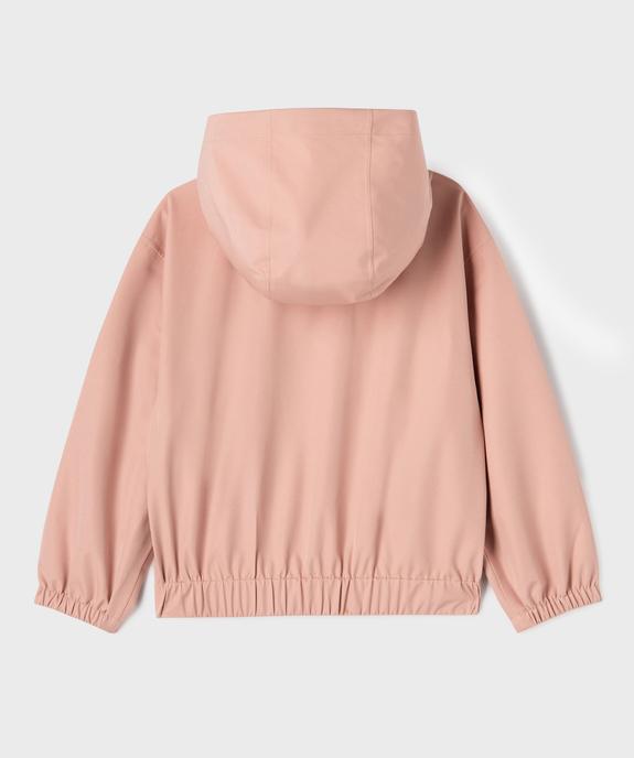 Blouson à capuche léger déperlant fille vue3 - GEMO (ENFANT) - GEMO