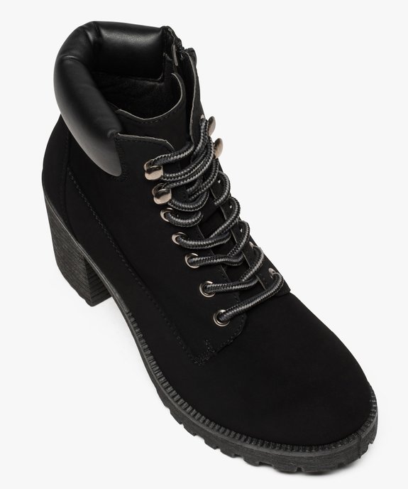 Boots femme à talon et semelle crantée vue5 - VALENTINA BALDA - GEMO
