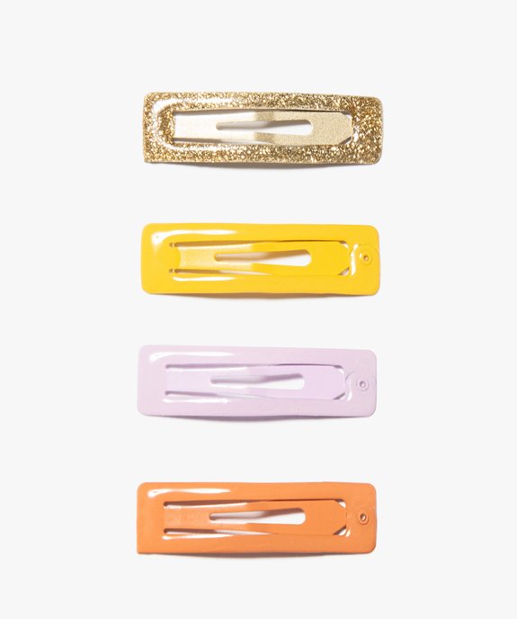 Pinces à cheveux fille rectangulaires (lot de 4) vue1 - GEMO (ACCESS) - GEMO