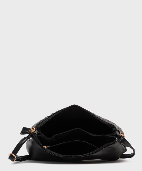 Sac bandoulière compact à perles dorées femme vue3 - GEMO (ACCESS) - GEMO