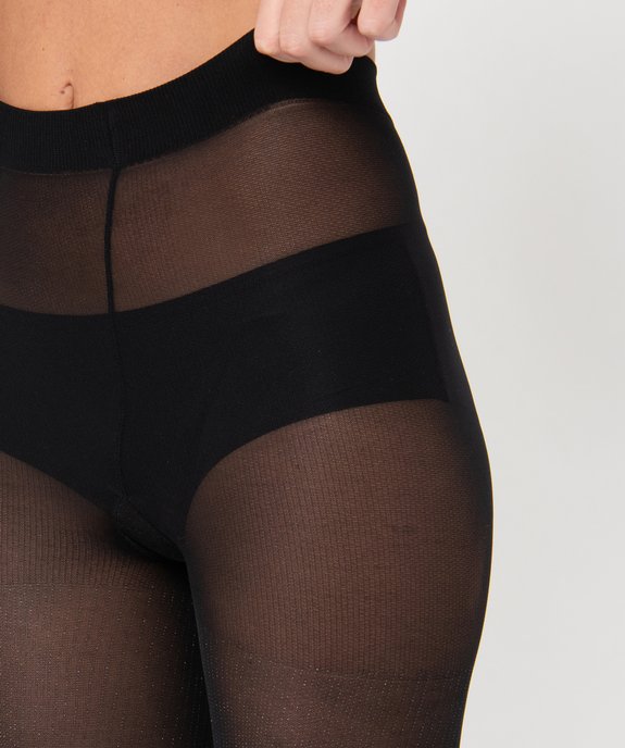 Collant femme opaque à motifs pailletés  vue3 - GEMO(HOMWR FEM) - GEMO