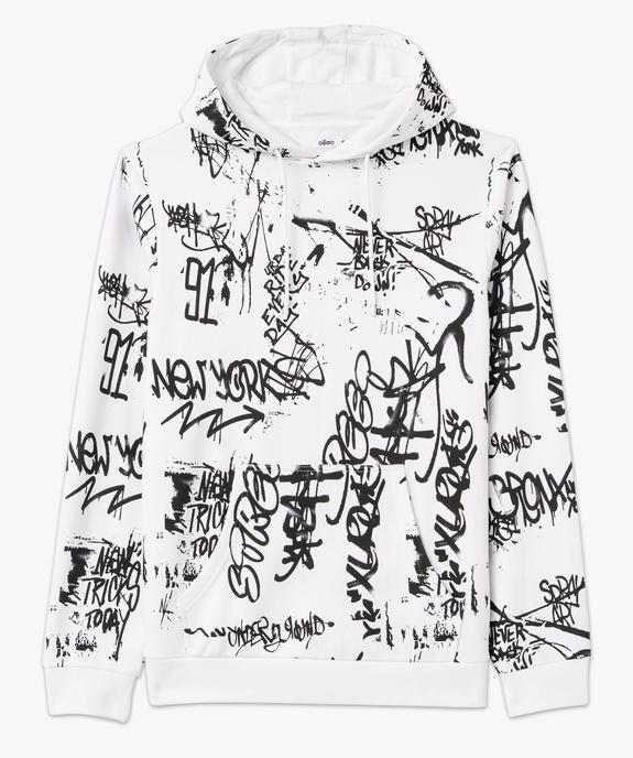 Sweat à capuche imprimé homme vue4 - GEMO (HOMME) - GEMO