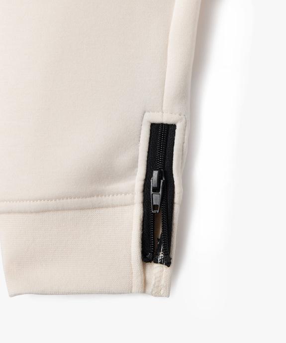 Jogging ajusté avec bas de jambe zippé garçon vue3 - GEMO (ENFANT) - GEMO