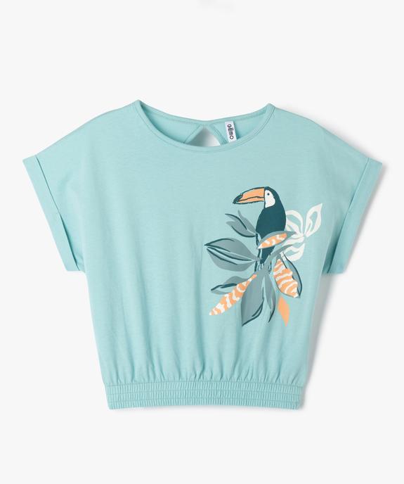 Tee-shirt oversize à manches courtes fille vue1 - GEMO 4G FILLE - GEMO