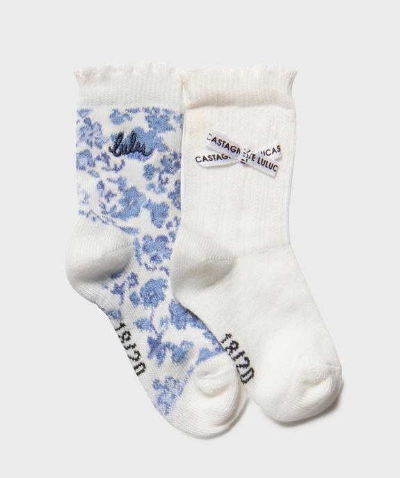 Chaussettes avec finitions froncées bébé fille (lot de 2) - LuluCastagnette vue1 - LULUCASTAGNETTE - GEMO