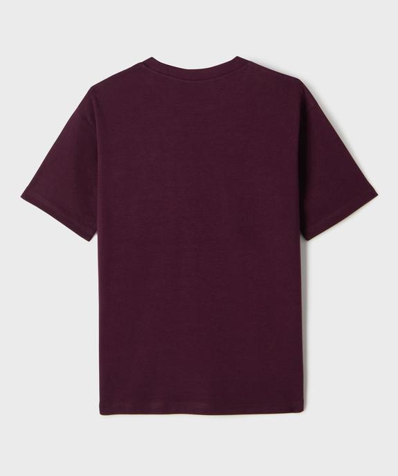 Tee-shirt manches courtes coupe oversize garçon vue3 - GEMO (JUNIOR) - GEMO