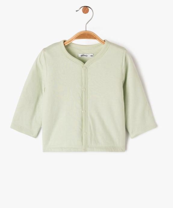 Ensemble 2 pièces bébé fille combinaison et gilet vue4 - GEMO 4G BEBE - GEMO