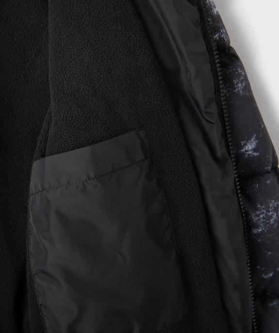 Blouson matelassé à capuche bicolore garçon vue4 - GEMO 4G GARCON - GEMO